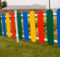 Clôture de jardin coloré