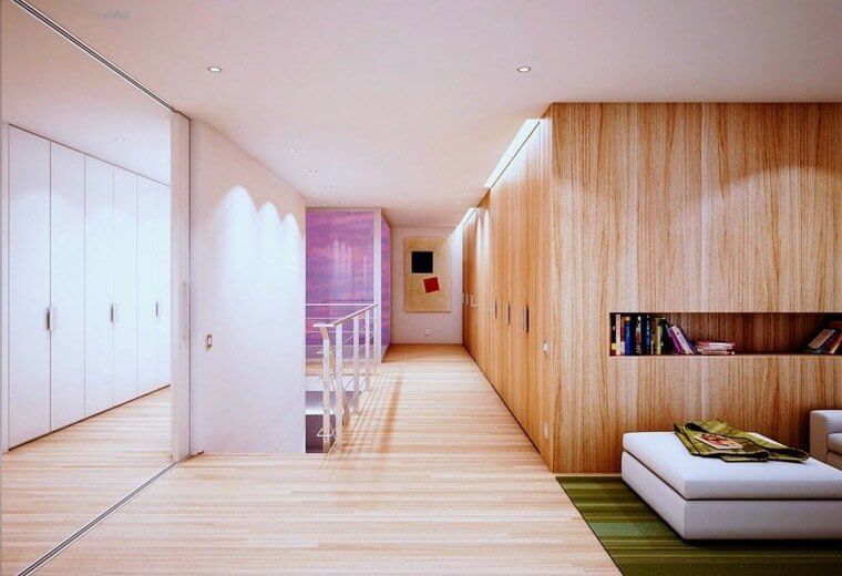Avoir une décoration moderne dans une maison en bois