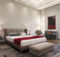 visualisation 3D d'une chambre parentale rénovée
