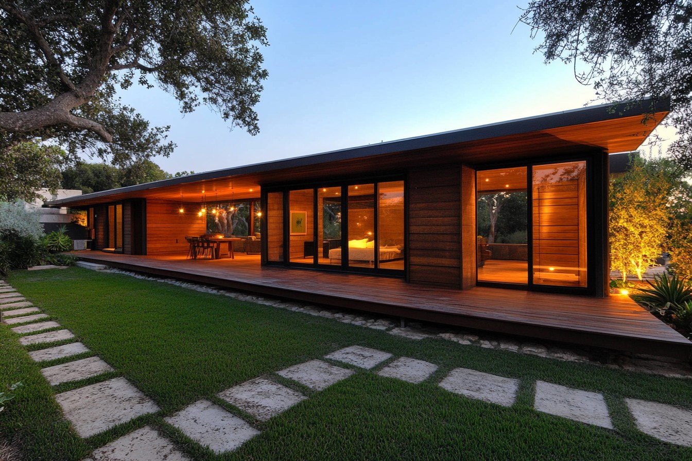 Maison en bois à étage unique Maison en bois à étage unique